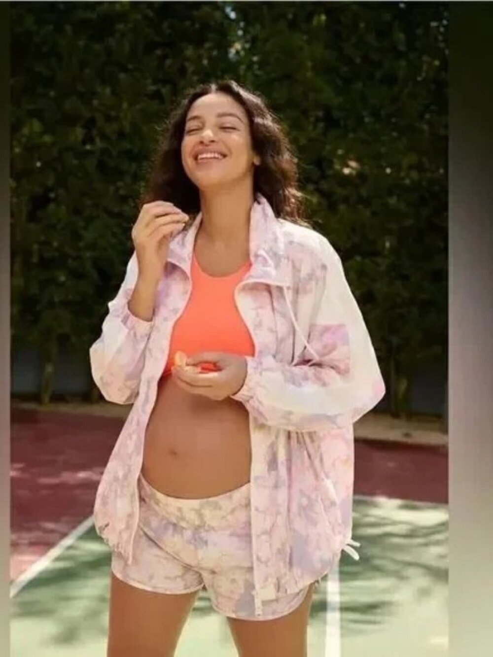 Free People X Hatch Zip-Up Jacket Under The Sun Daydream Combo Maternity Size M